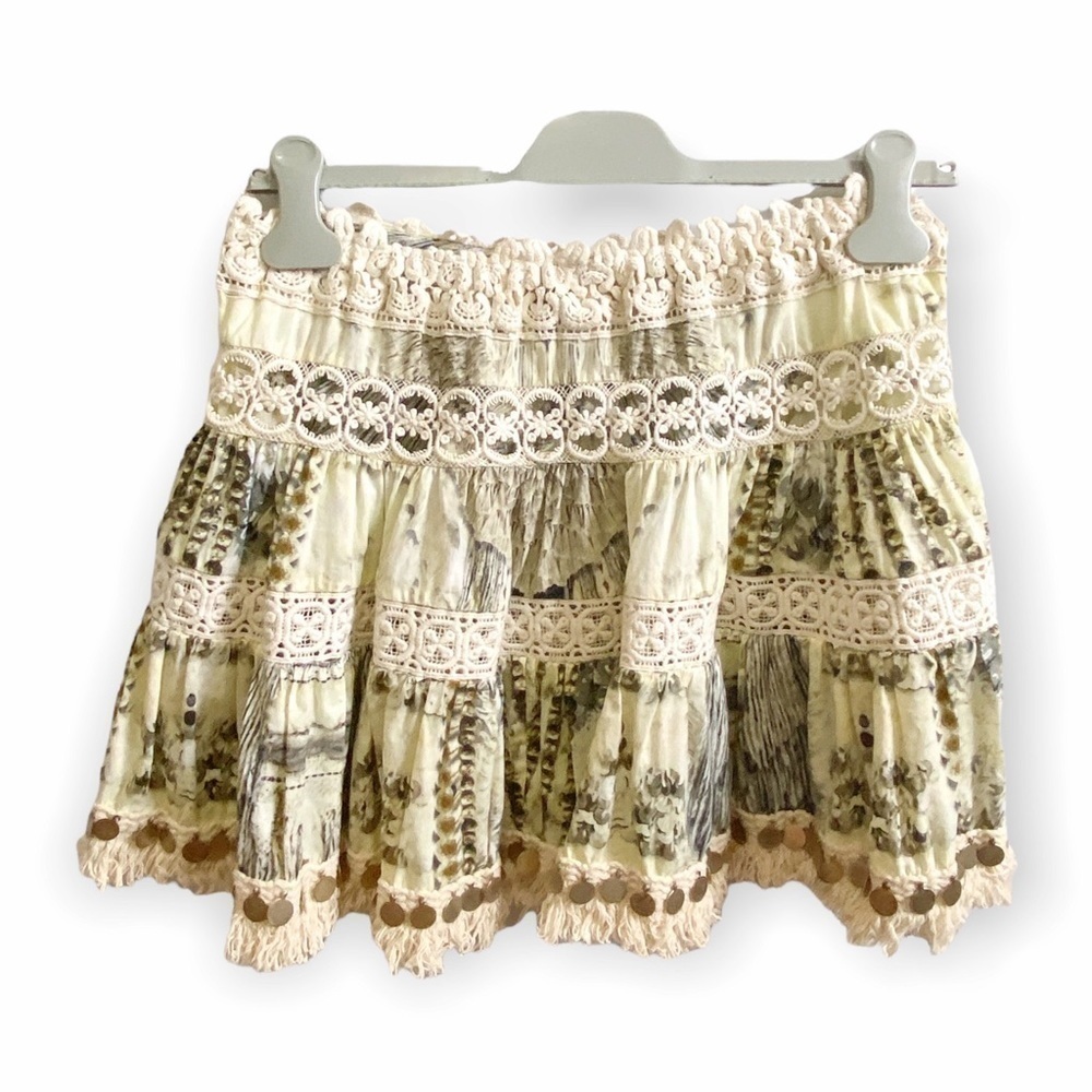 Camilla Printed Embellished Mini Skirt, Size M - Picture 8 of 16